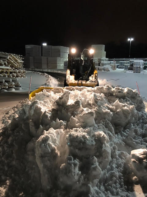 Parking lot snow removal in Madison